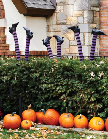 Una bruja invade tu jardín en Halloween: decoración exterior - Pizquita