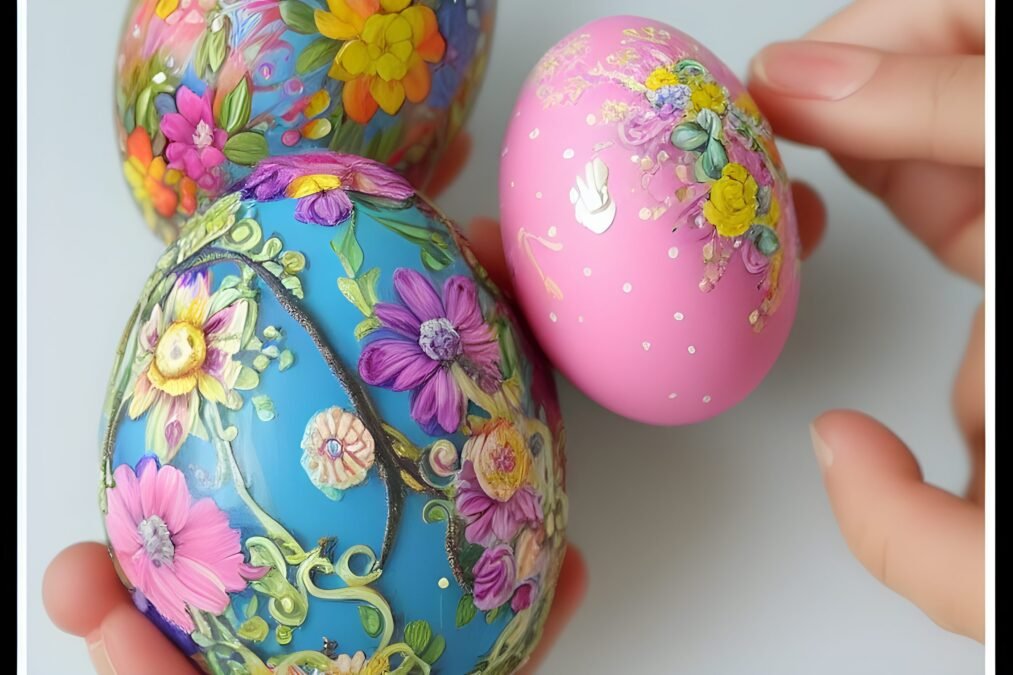 Manualidades con niños y huevos de Pascua