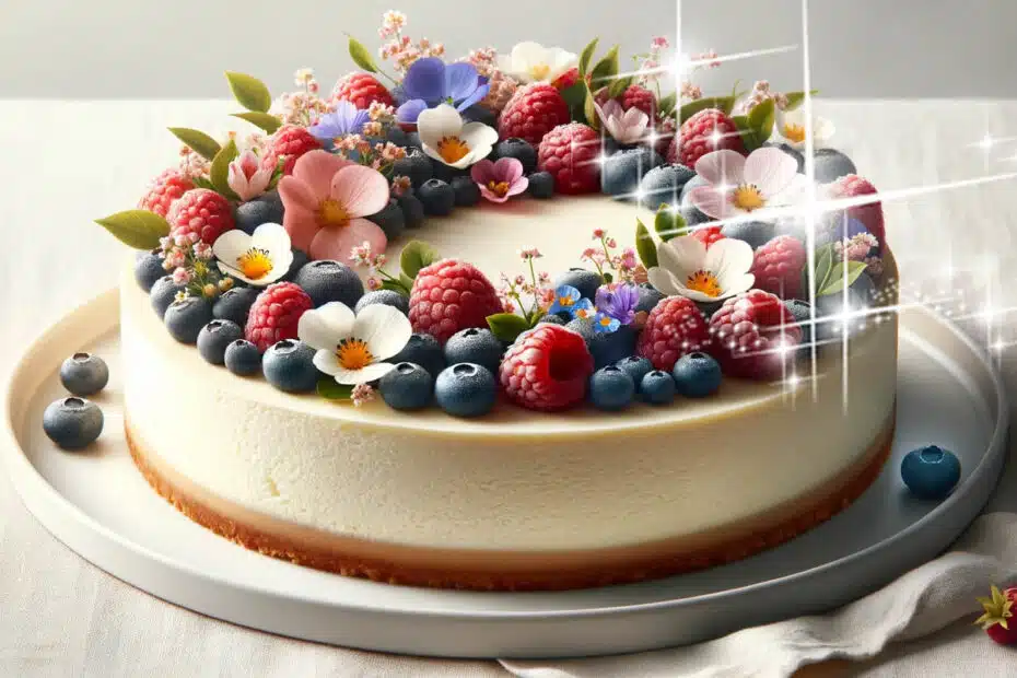 Tarta de queso de limón sin horno