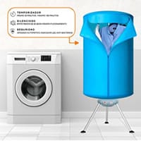 Secador de ropa eléctrico Bilake tipo armario con funda térmica