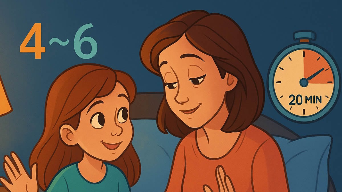 Aprendizaje infantil con ritual nocturno de lectura