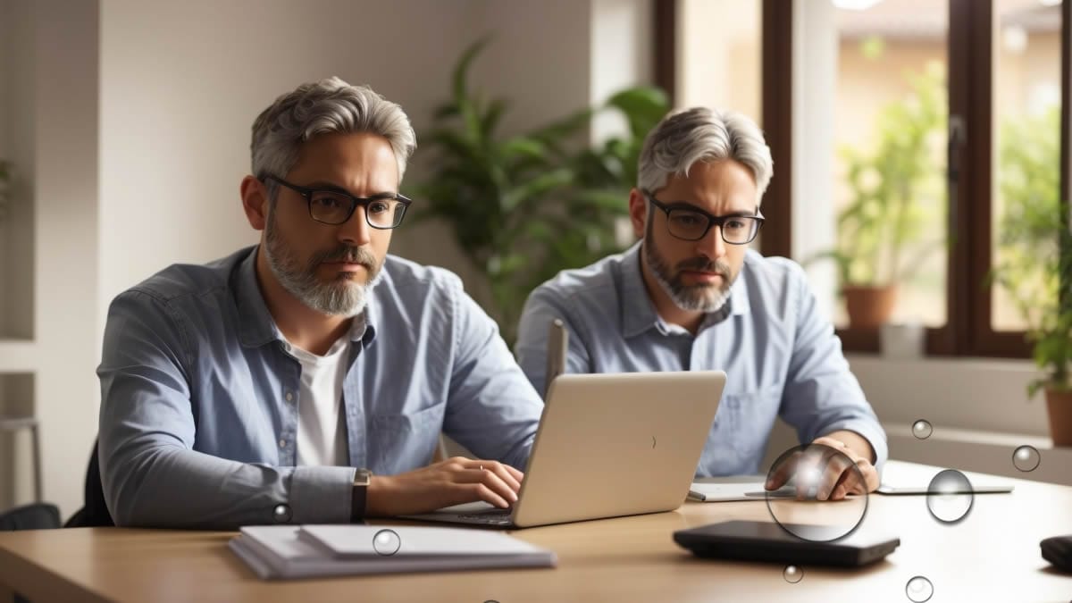 Persona reclamando una factura por internet seg&uacute;n la nueva normativa de servicios de atenci&oacute;n a la clientela de 2025